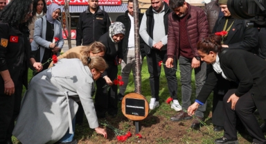 Buca’da 6 Şubat’ta kaybedilenler fidanlarla anıldı