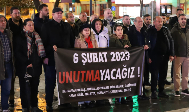 CHP Menderes'ten 6 Şubat anması