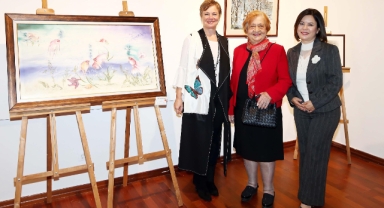 TÜRGÖK yararına Resim Sergisi Adnan Saygun’da açıldı