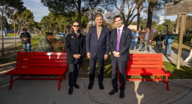 Şiddete karşı kırmızı bank