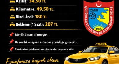 Taksilerde yeni ücret tarifesi belli oldu