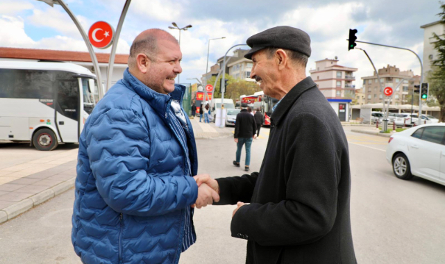 Başkan Çiçek'ten pazar mesaisi