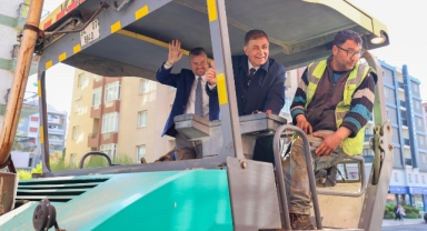 Başkan Tugay ve Başkan Duman sahada!