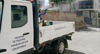Karabağlar'da ilaçlama seferberliği devam ediyor